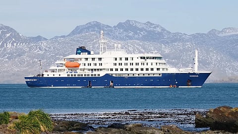 The expedition cruise ship Hondius, where an outbreak of hantavirus in April 2026 resulted in multiple confirmed cases and three deaths.
