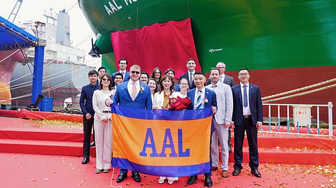 AAL Mumbai's christening ceremony in Guangzhou, China, May 12, 2026