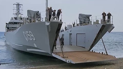 The Turkish Navy landing craft TCG Ç-159