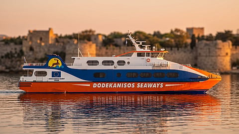 AI-generated render of Dodekanisos Seaways' new passenger catamaran
