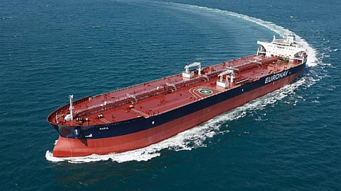 A Euronav tanker. Euronav is a division of CMB Tech