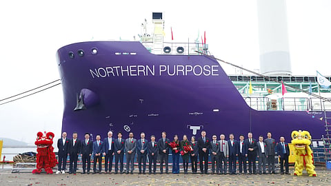 Christening of the LCO2 carrier Northern Purpose, May 19, 2026