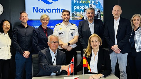 Signing of the Nansen-class frigate support frame agreement between Navantia and Kongsberg Naval Services