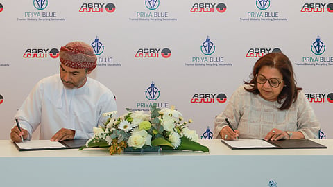 Signing of the ship recycling joint venture agreement between Arab Shipbuilding and Repair Yard and the Priya Blue Group, May 19, 2026