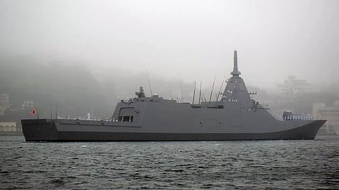 JS Natori, the Japan Maritime Self-Defence Force's ninth Mogami-class stealth frigate