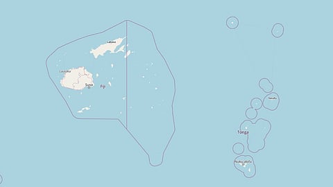 Map of Fiji