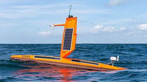 A Saildrone USV used in hurricane monitoring