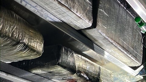 Bales containing cocaine