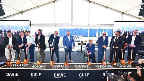 Groundbreaking ceremony at Davie Defense's Galveston icebreaker manufacturing facility, June 1, 2026