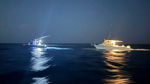 A photo showing a Good Samaritan vessel towing a disabled vessel following a search and rescue case off Loiza, Puerto Rico, May 31, 2026. A US Coast Guard boat crew, with the assistance of a coast guard MH-60T Jayhawk aircrew, rescued one of three boaters from the water. The coast guard boat crew transported the survivor and escorted the Good Samaritan and the disabled vessel with the two other boaters to safe harbour in Piñones, Puerto Rico.