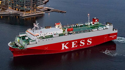 A K Line European Sea Highway Services car carrier (representative photo only)