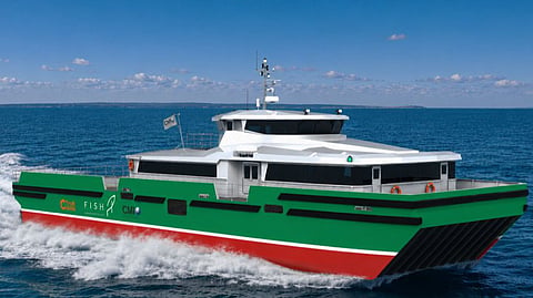 Rendering of a 40-metre SES crewboat
