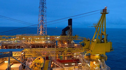 Troll B platform in the Norwegian North Sea