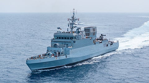 INS Agray, the Indian Navy's fifth Arnala-class anti-submarine corvette