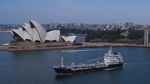 Tanker in Sydney Harbour