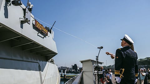 Christening of Oostende, the Belgian Navy's new mine countermeasures vessel, June 24, 2026
