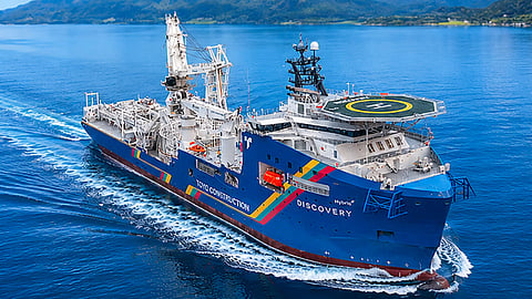 Toyo Construction's new cable laying vessel Discovery