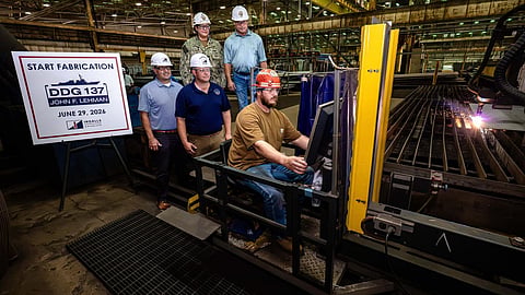 Start of fabrication of the US Navy Arleigh Burke-class destroyer USS John F. Lehman, June 29, 2026