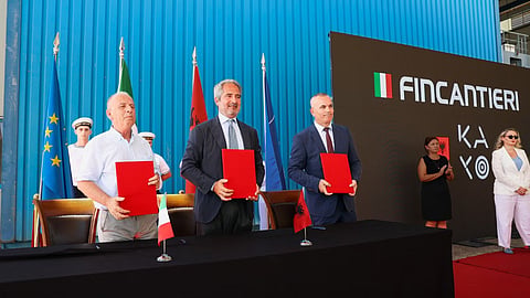 Signing of MOU between Fincantieri, Kayo and Pavarësia Vocational Institute of Vlora