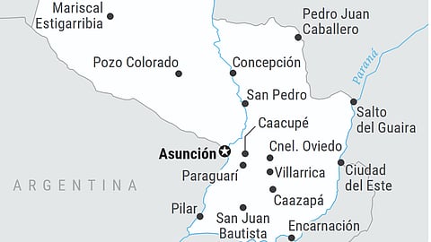 Map of Paraguay