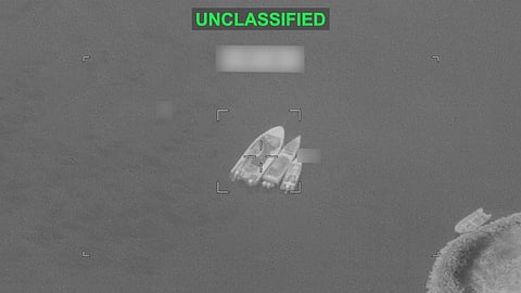 IRGC boats being targeted by US forces in new retaliatory strikes