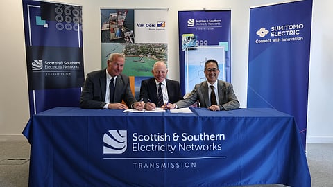 Signing of the frame agreement between SSEN Transmission and the Van Oord-Sumitomo Electric consortium