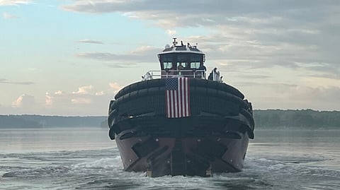 Launch of the new tug Mary McAllister