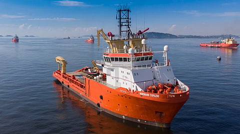Solstad Offshore's anchor handling tug supply vessel Normand Topazio