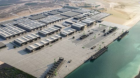 Artist's impression of Saronic Technologies' proposed shipyard in Brownsville, Texas