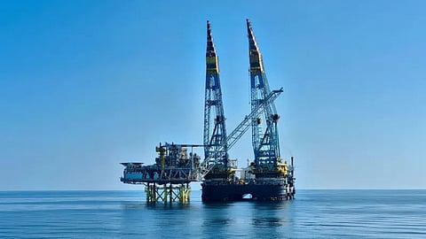 Neptun Alpha offshore production platform in Black Sea