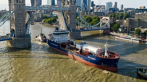 Orca FisherOrca Fisher arrives in London for her christening ceremony, July 21, 2026.
