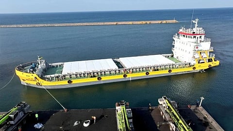 Zijing Mining Group's inland bulk carrier Jinhang No 1