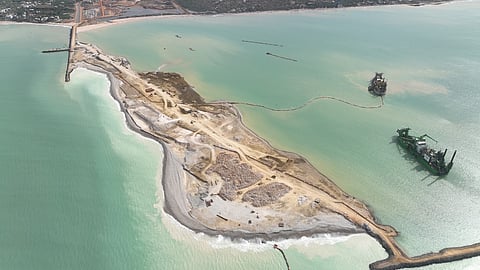 Ongoing works at the Port of Ndayane, Senegal