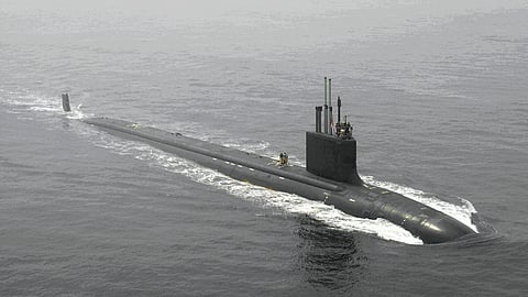A US Navy Virginia-class nuclear-powered attack submarine