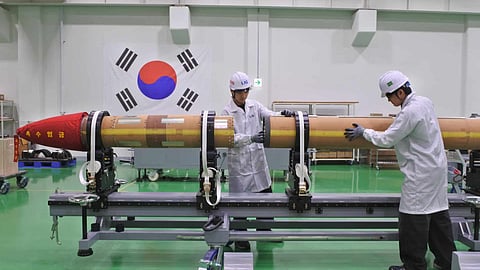 KSAM-II missile being assembled