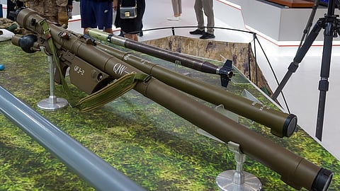 A QW-12 man-portable air defence system