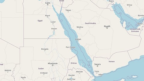 Map of Red Sea