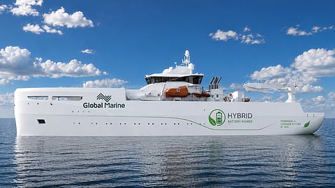 Rendering of Global Marine Systems' cable laying and repair vessel