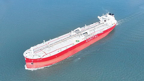 Aiolos, a Capital Tankers LR2 tanker (representative photo)