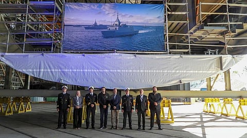 Keel-laying ceremony for the Finnish Navy's fourth Pohjanmaa-class corvette, August 4, 2026