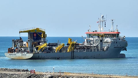 The Jan De Nul dredger Tristão da Cunha