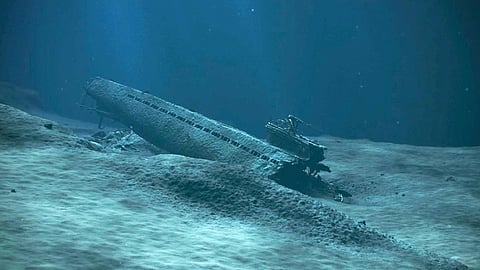 Visualisation of U-864 submarine wreck