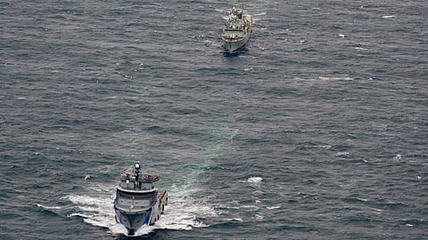Some of the participating ships in Exercise Northern Viking 2026