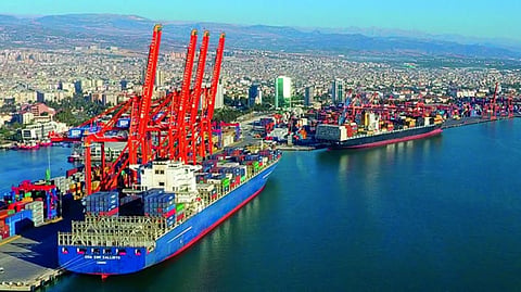 The Port of Mersin in Turkey
