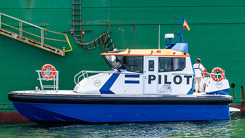 One of two 12-metre pilot boats built by Aister for the National Port Authority of Honduras