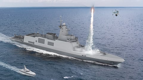Concept render of frigate for Royal Thai Navy