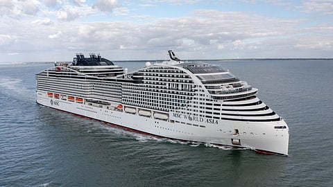 MSC World Asia sea trials