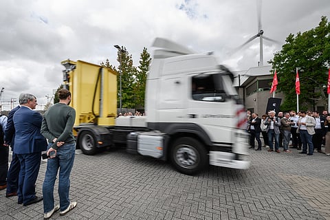 An Inceptio-equipped truck will provide 24-hour container transport between Group-GTS’s Kallo depot and terminals across the Scheldt