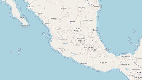 Map of Mexico's Pacific coast