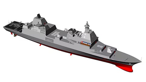 Concept render of DDX destroyer